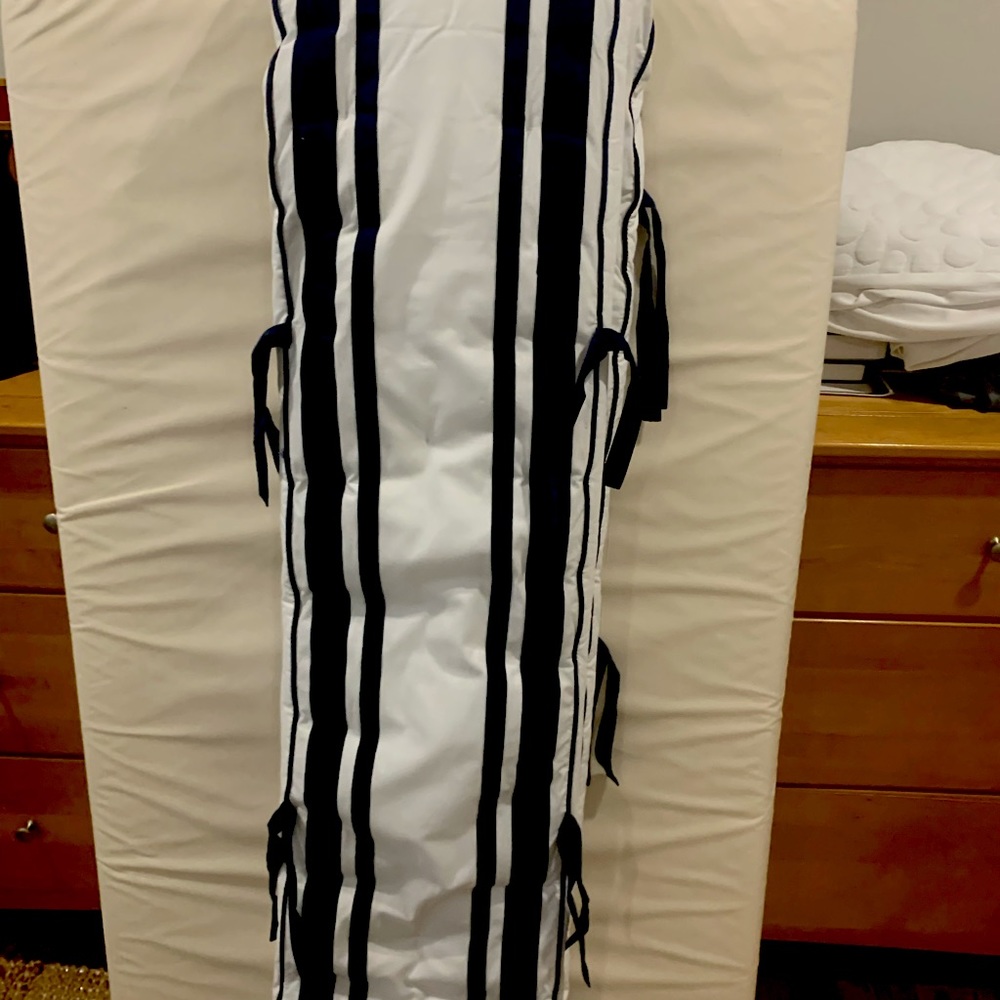 Pottery Barn baby bedding and bumpers